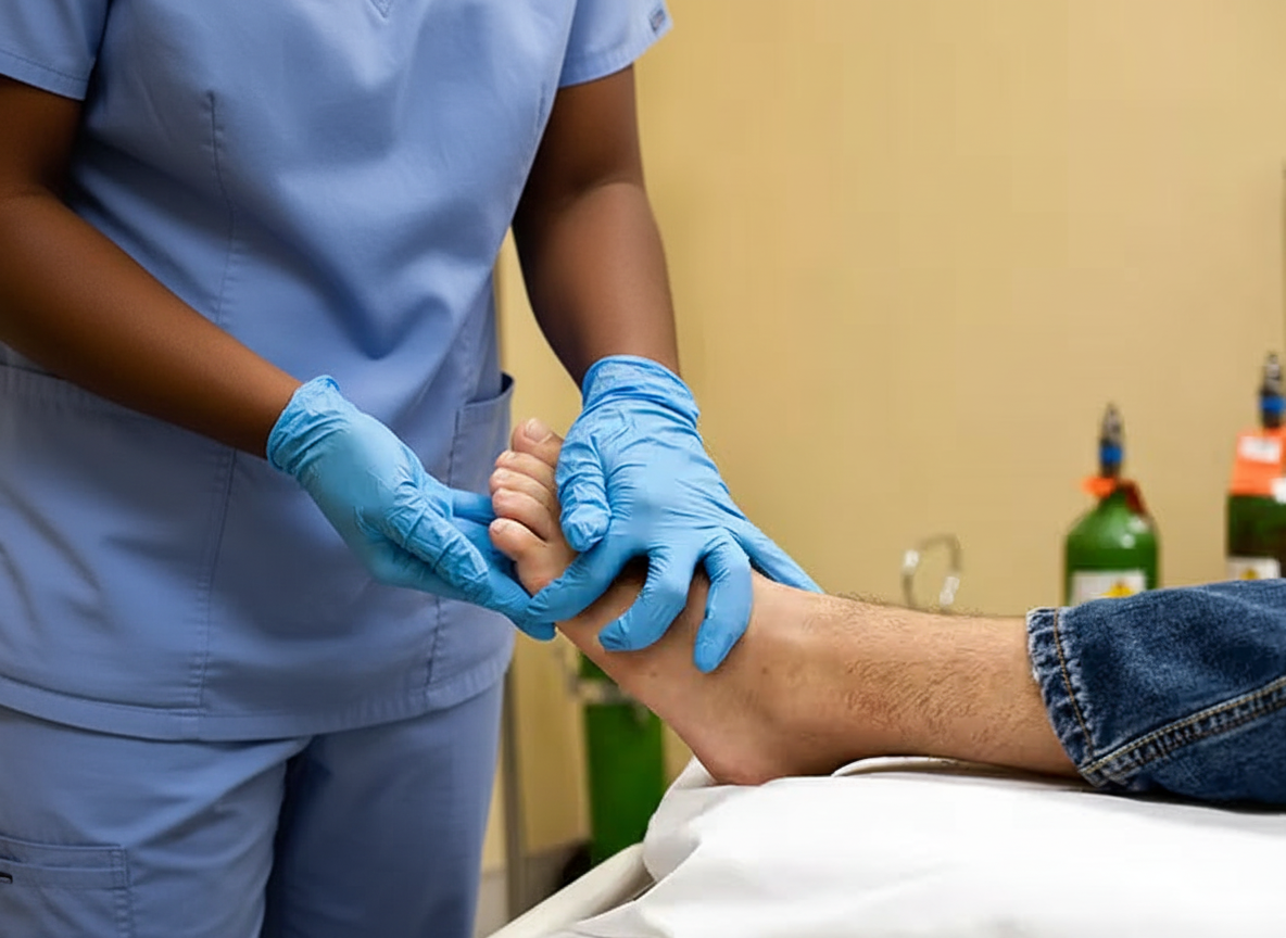 Ledderhose disease foot condition treated with low-dose radiotherapy at TheraLife Clinics Manchester UK